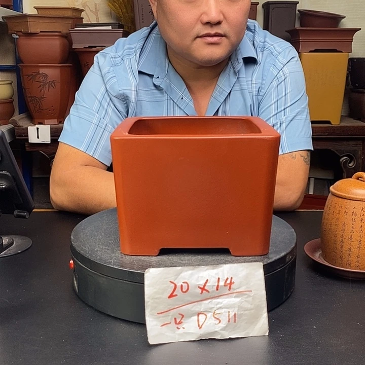 紫砂花盆货号一只D511