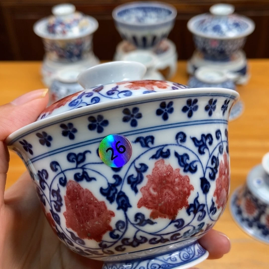 手绘现代茶具非古董
