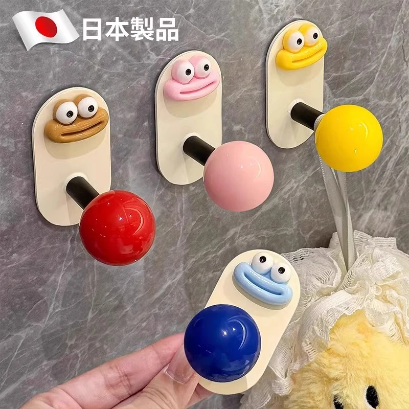 日本多巴胺挂钩免打孔强力承重门后无痕挂衣钩卫生间墙上毛巾粘钩