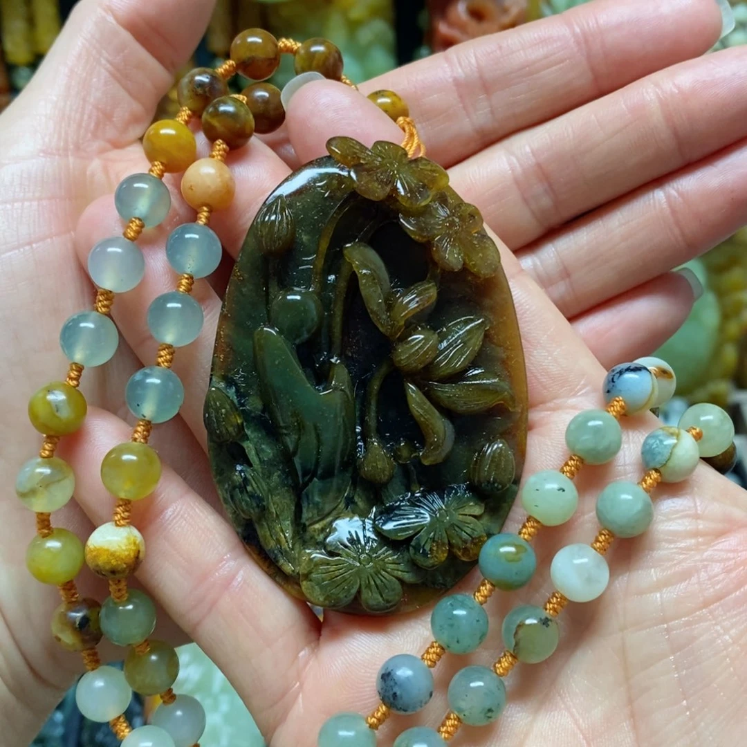 岫玉吊坠(赠链)未镶嵌凉****理