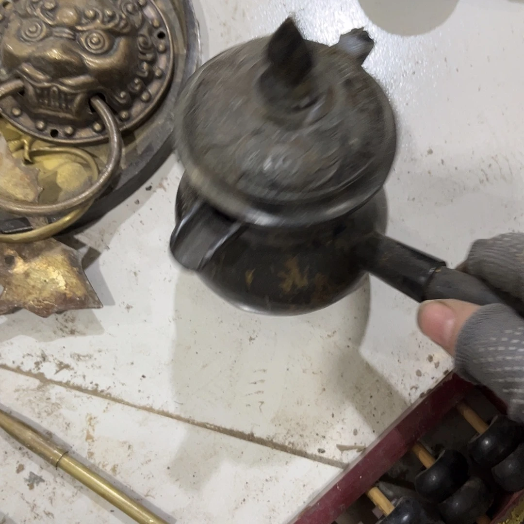 冰***寒闪电购铜摆件工艺品