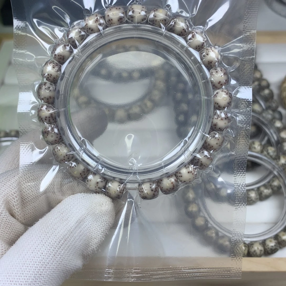 星月菩提手串10号冰透9×8