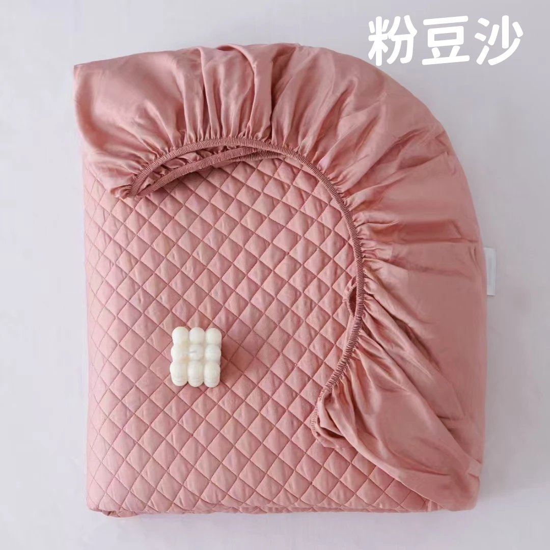 60s新疆长绒棉夹棉多功能纯色床笠保护罩床罩加厚可机洗秋冬床笠
