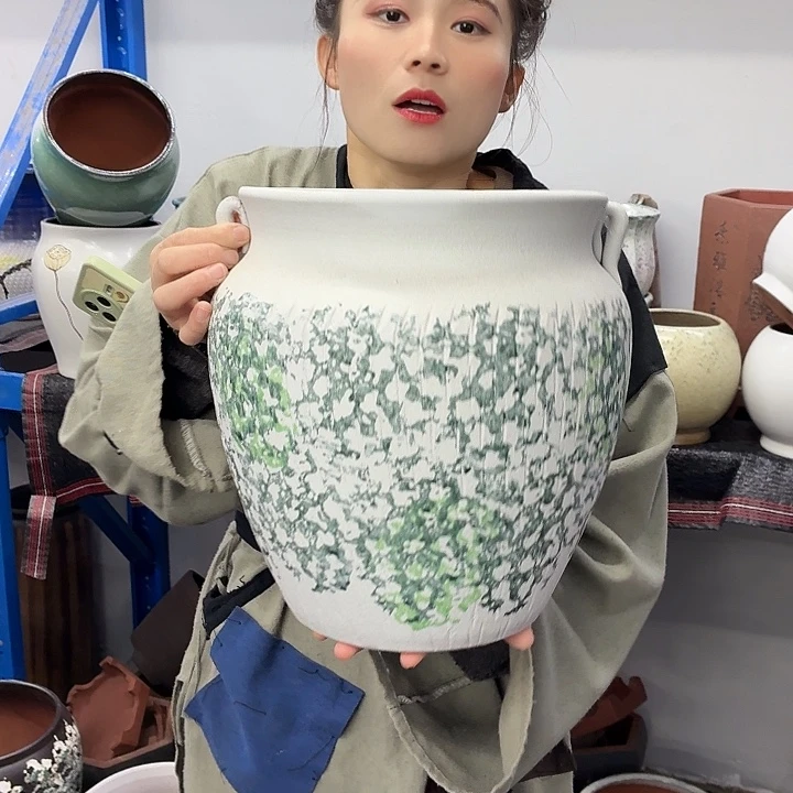25×30 -粗陶花盆有孔-买买买