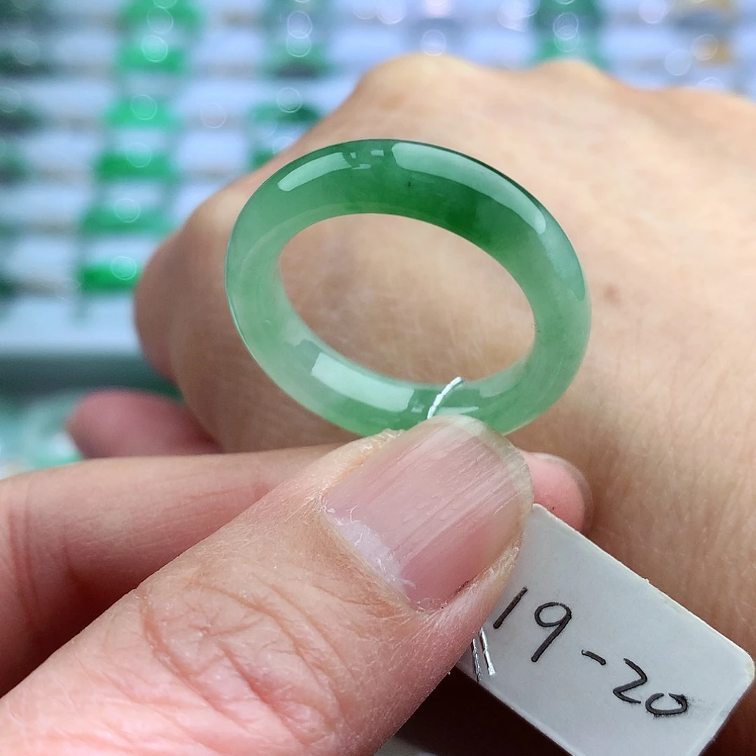 未镶嵌戒指翡翠19-20号
