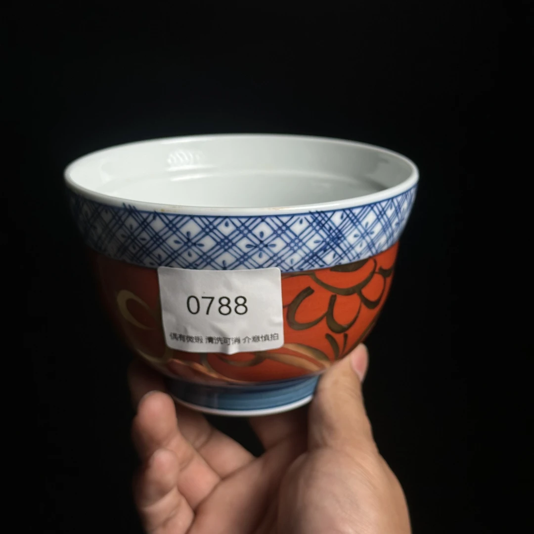 0788号全网孤品高端中古日瓷回流 香兰社 深川制 九谷 濑户烧古董