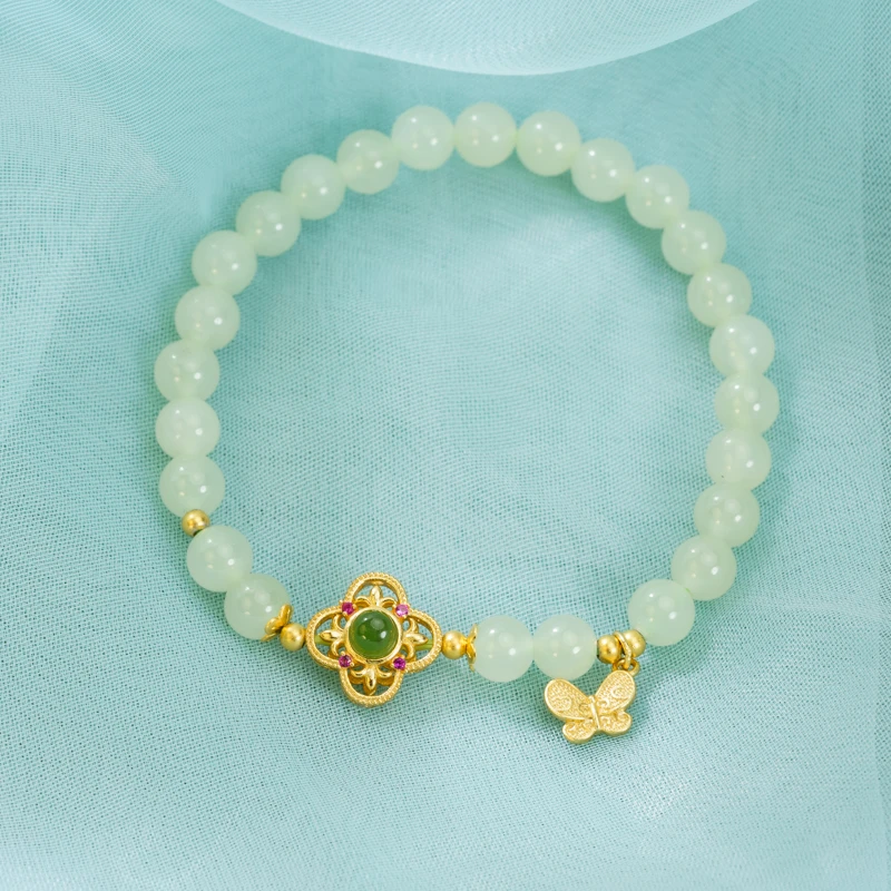 雅饰|【春晓】和田玉0.6手串