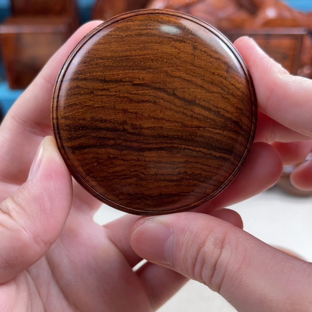 黄花梨/降香黄檀把件圆盒