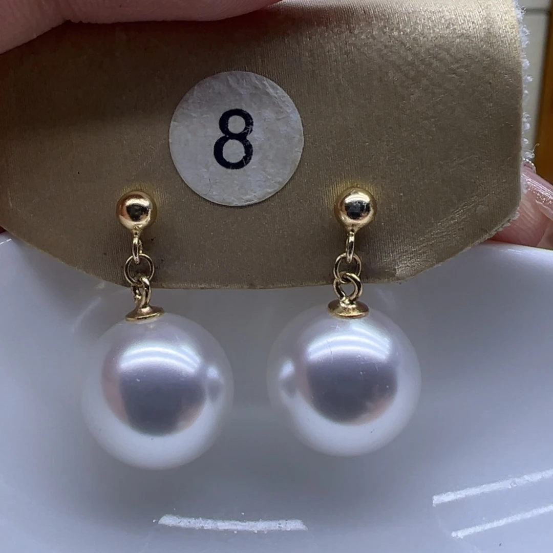 耳饰淡水珍珠银S925镶嵌