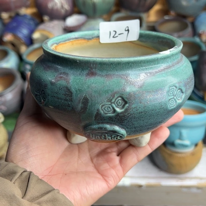 陶瓷12-9花盆小鹿园艺