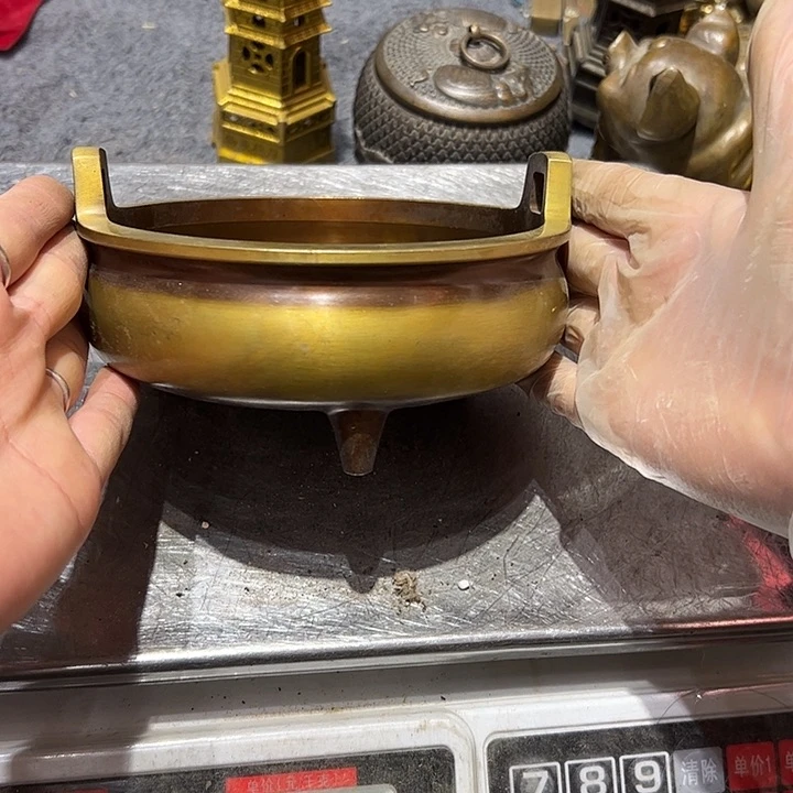 微瑕疵黄铜摆件工艺品