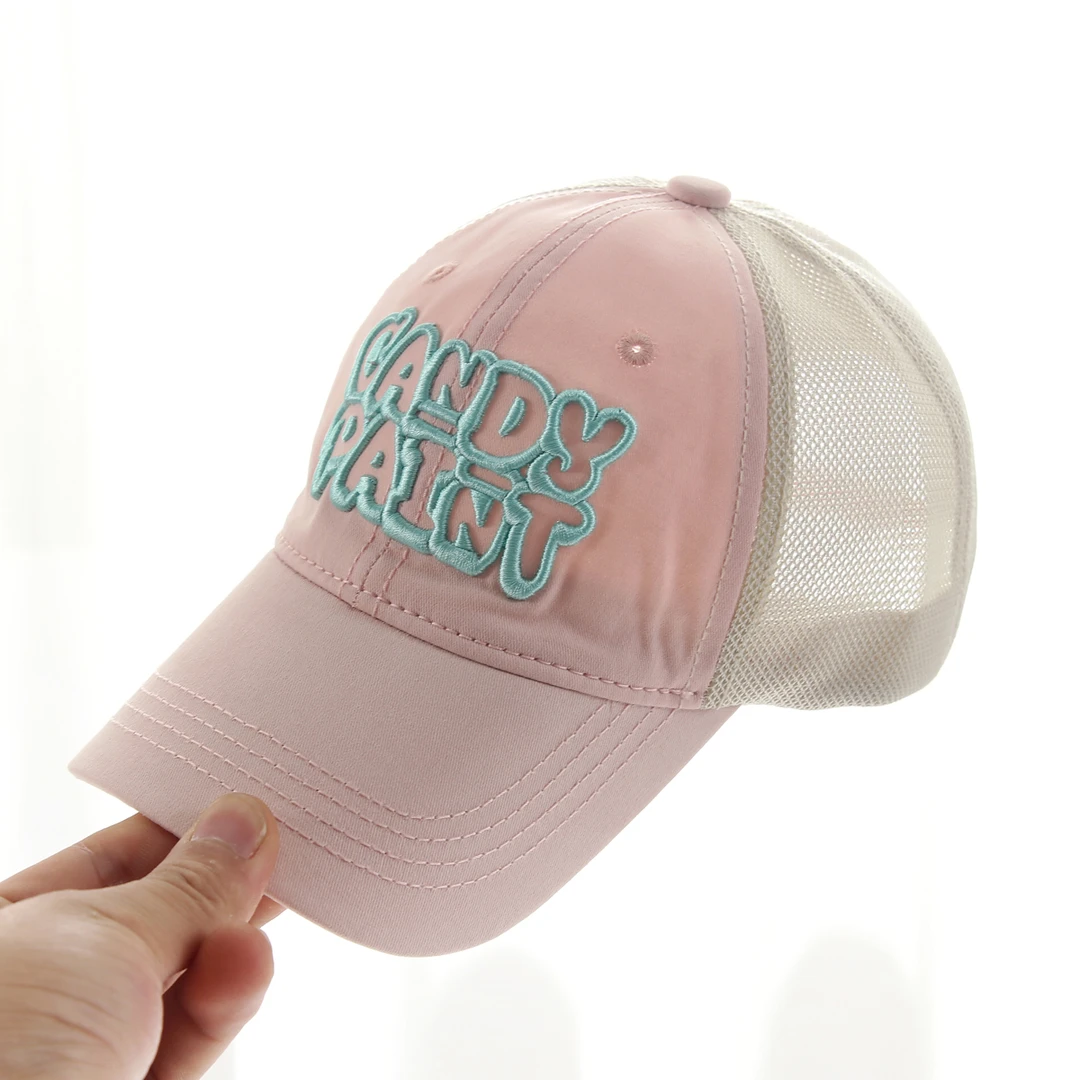 儿童帽子女孩夏季棒球帽韩版透气遮阳户外鸭舌帽女童防晒韩版薄款