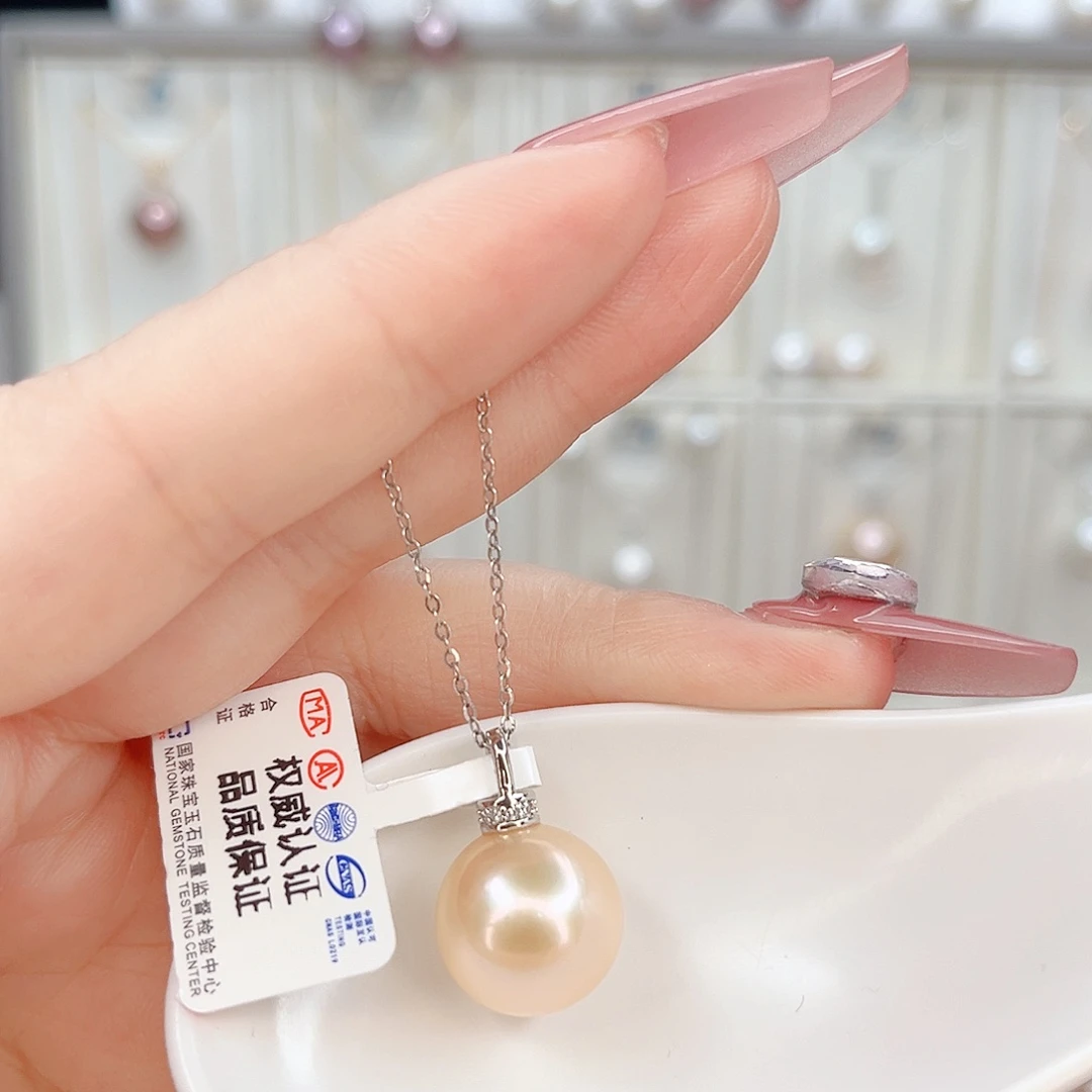 合金淡水珍珠吊坠(赠链)