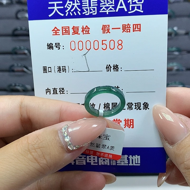 翡翠戒圈未镶嵌     0508