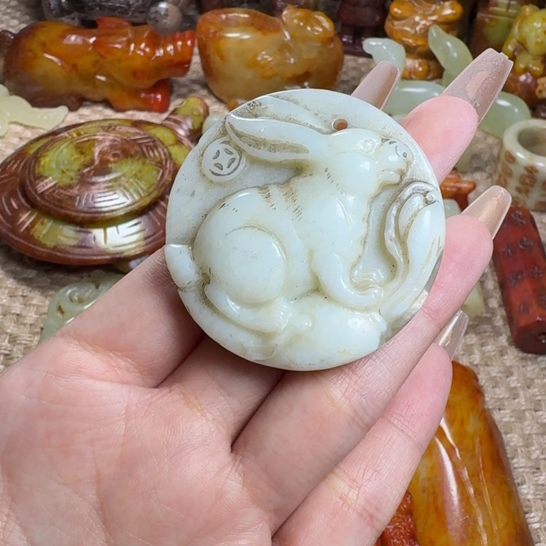白玉菩提吊坠挂件