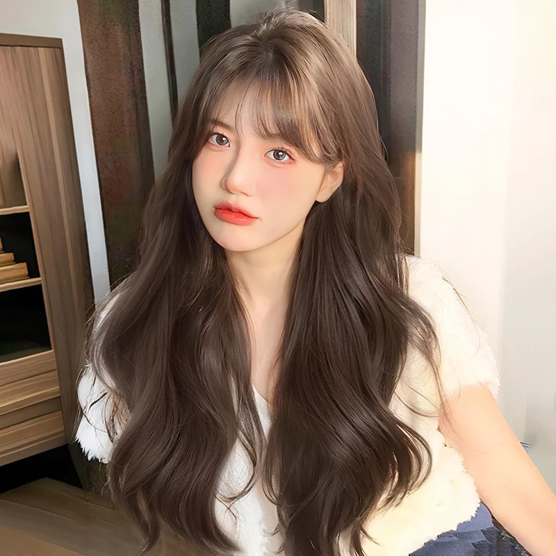 青柚【人间富贵花】女款长卷发韩式大波浪蓬松外翻卷舒适头皮