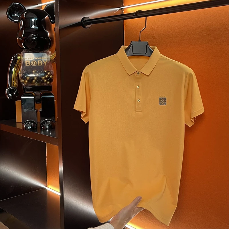 【凉爽冰氧棉】夏季短袖Polo男宽松翻领T恤衫男士高级感男装欧若风