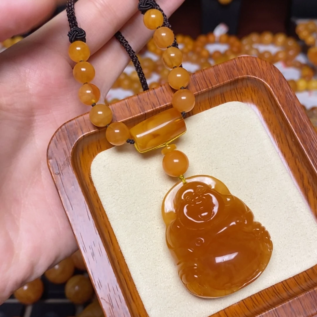 【闪购商品】蜜蜡颈饰未镶嵌项链