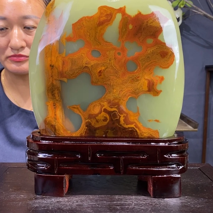 石材伊朗古青石摆件