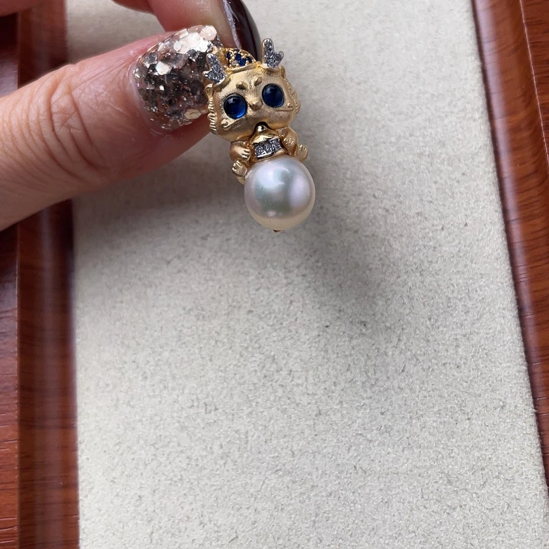 吊坠(不含链)海水珍珠银S925镶嵌