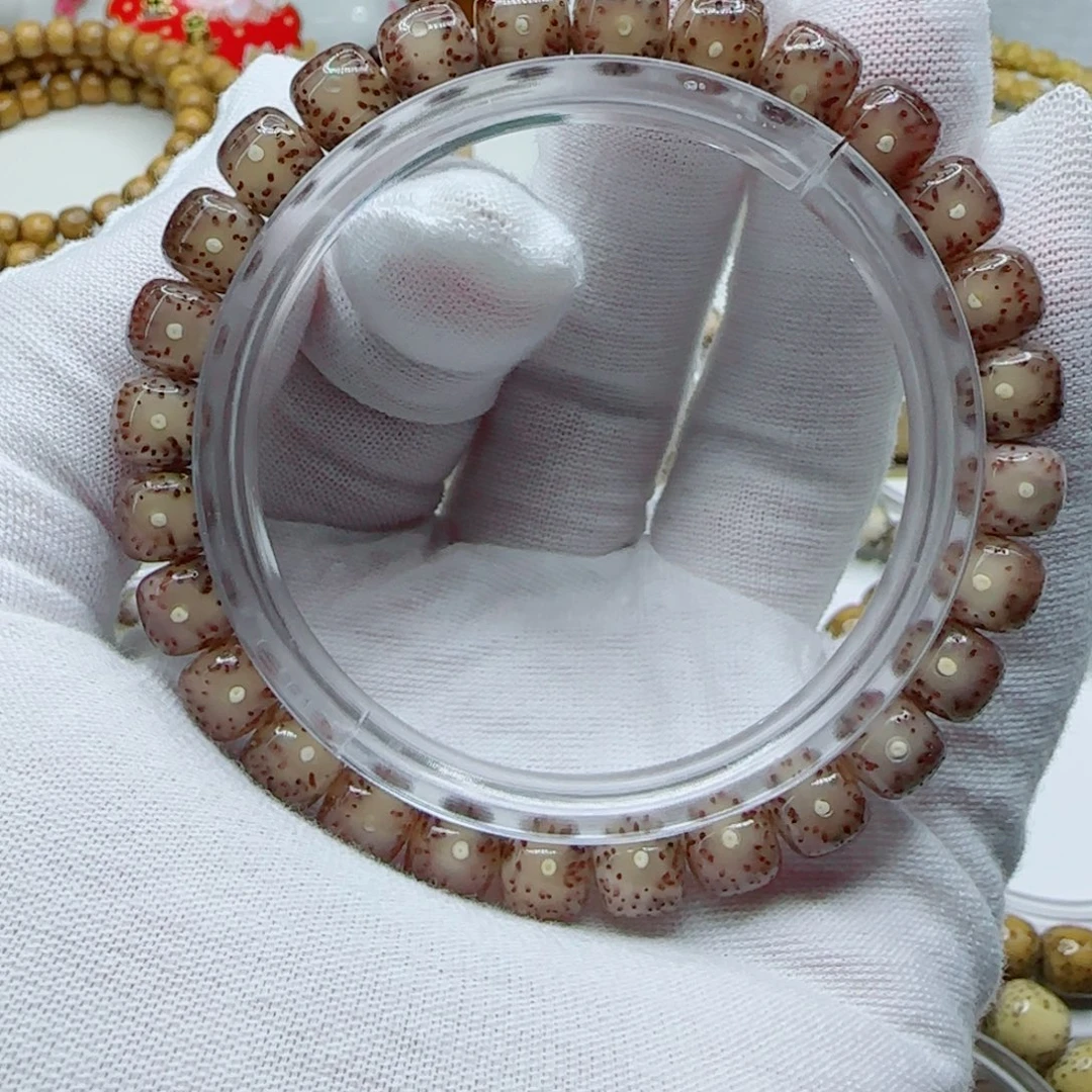 手串星月菩提粉冰果冻8×7一朵果a2