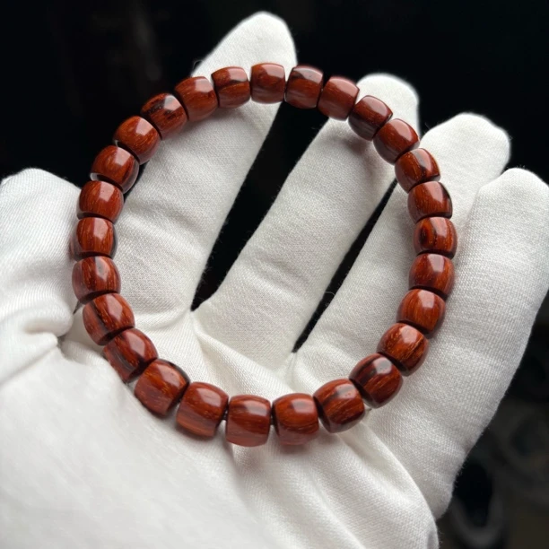 稀有·小叶紫檀黑飘红8/9直切，精工极限弧，一物一拍