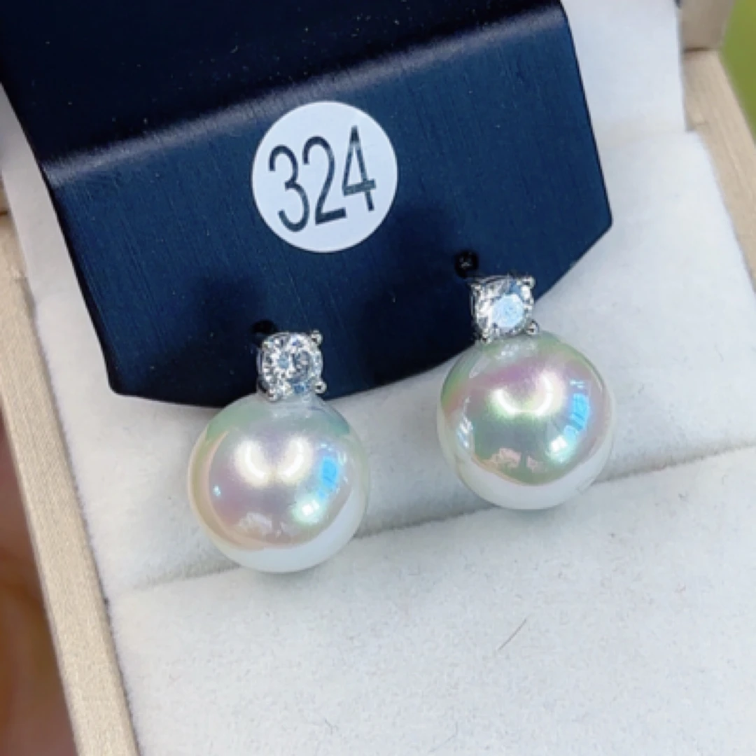 非金属仿珍珠耳饰 经典戴妃款S925简约百搭法式耳钉精致时尚饰品