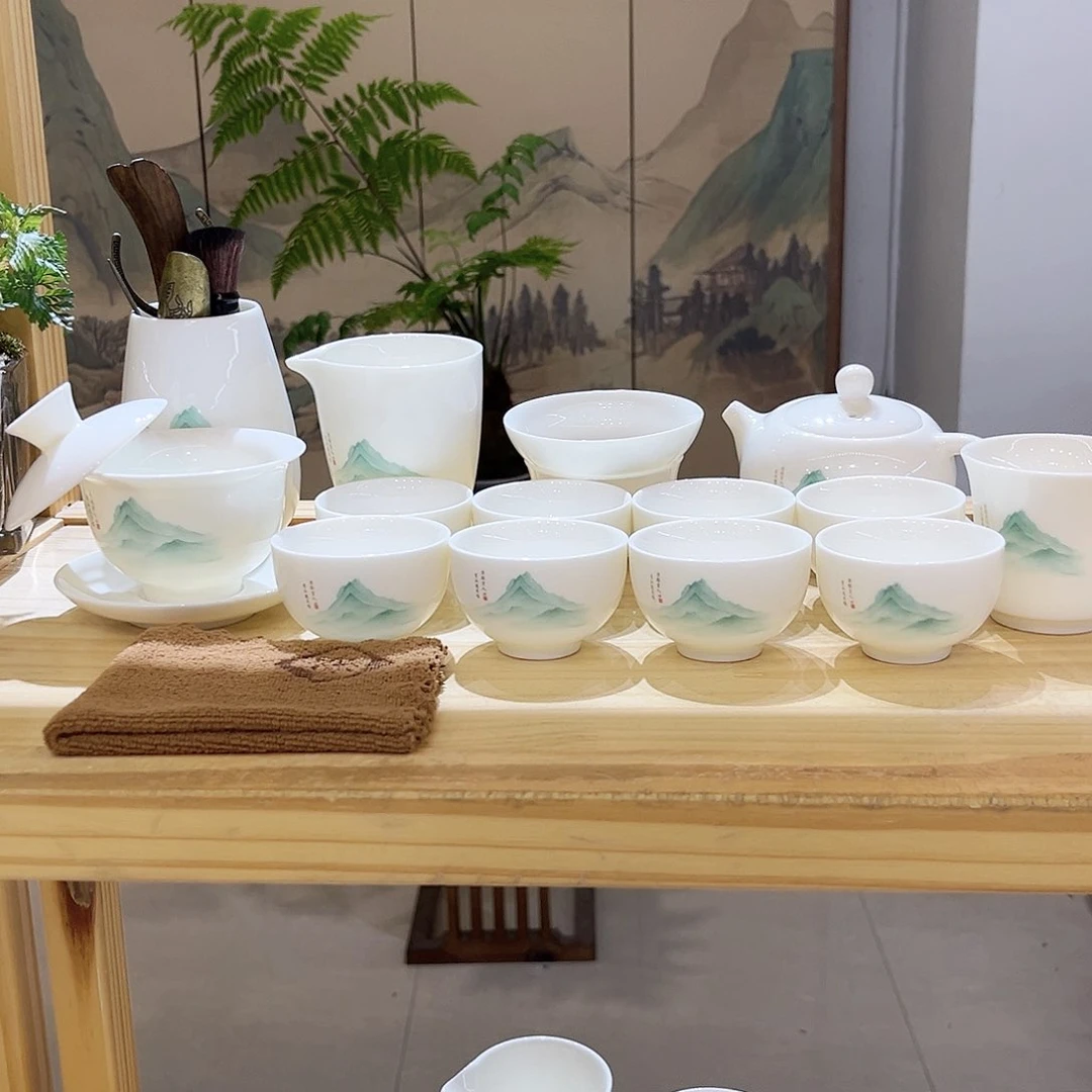 【都彩】又见青山羊脂玉瓷21头