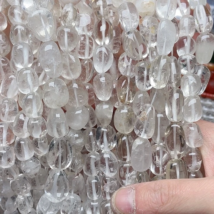 玛瑙/玉髓珠宝半成品未镶嵌一条12mm白水晶