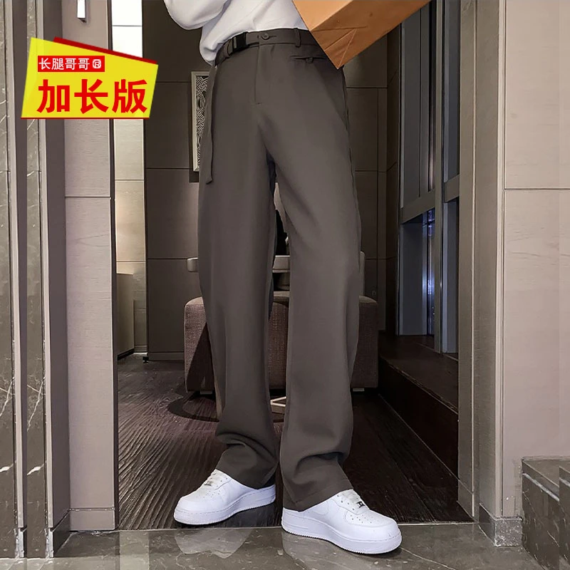 秋夏195cm瘦高个子加长版裤子男休闲西裤宽松拖地裤青少年潮牌120