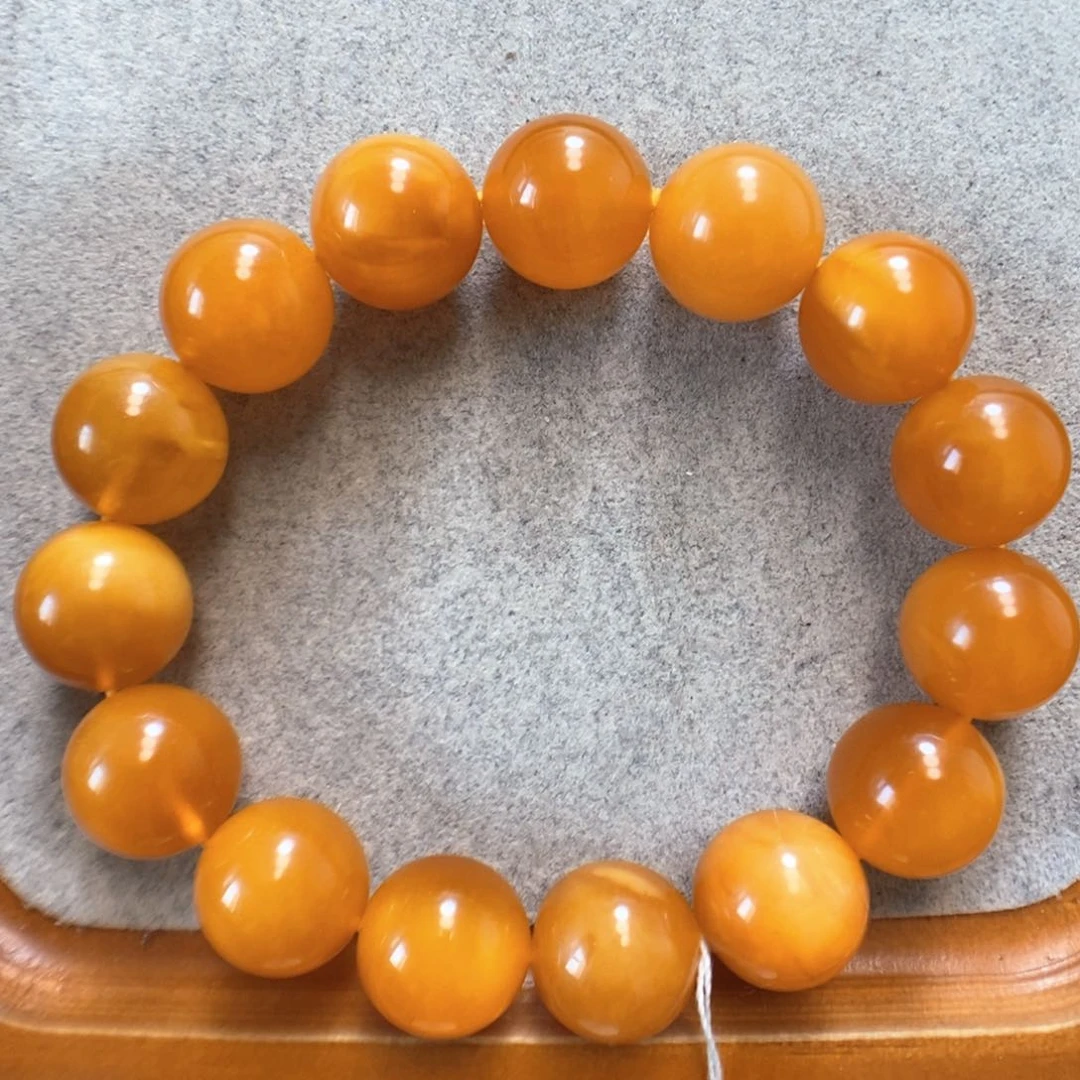未镶嵌蜜蜡手串蜜蜡