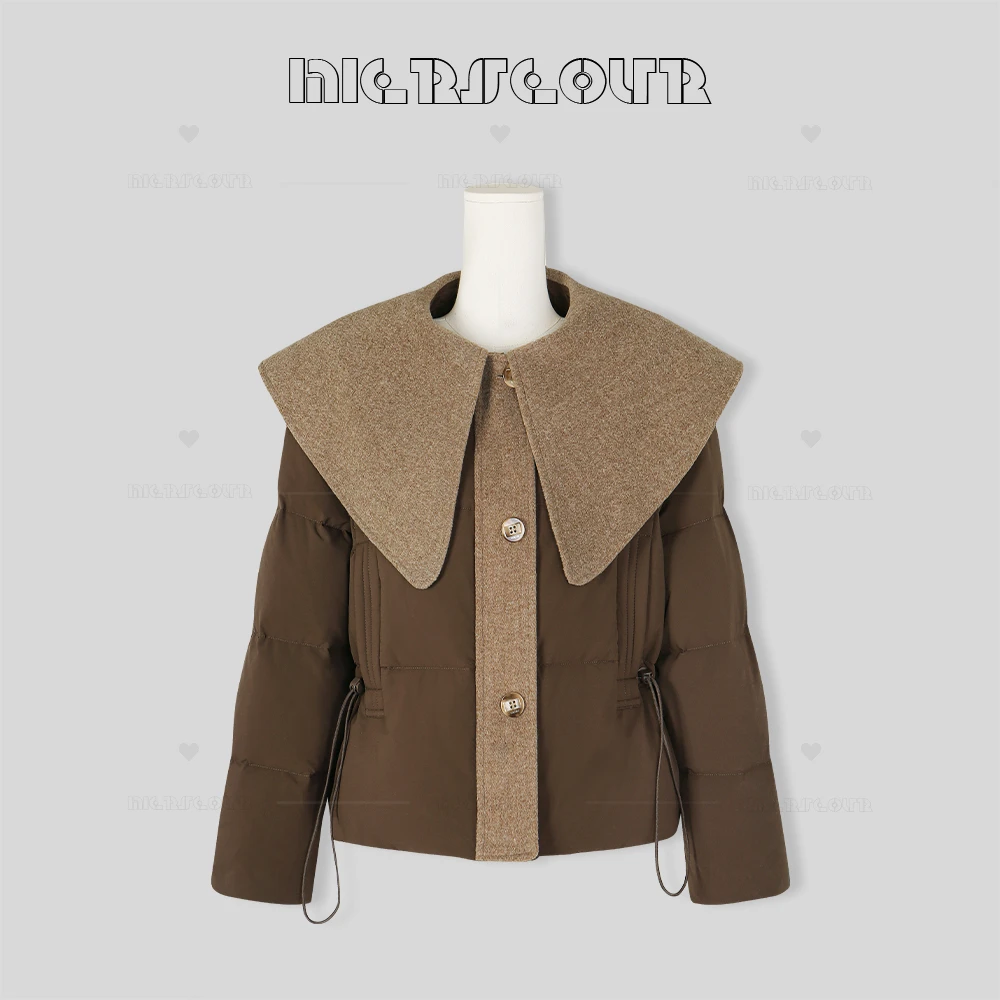 新款翻领设计感休闲羽绒服5509/82083