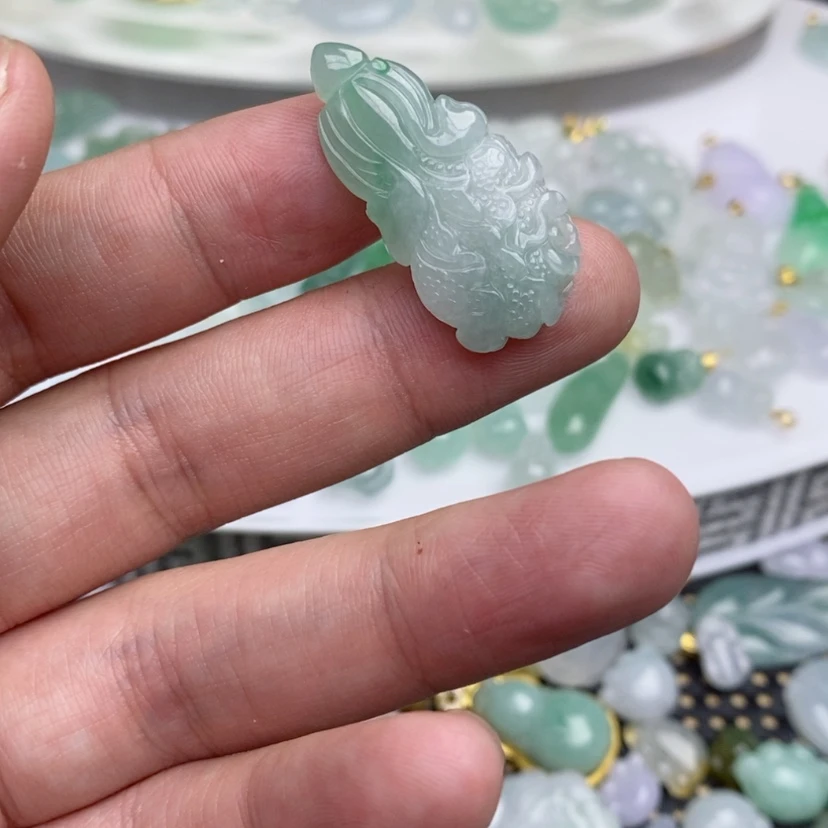 【闪购商品】翡翠吊坠(不含链)未镶嵌白*白菜