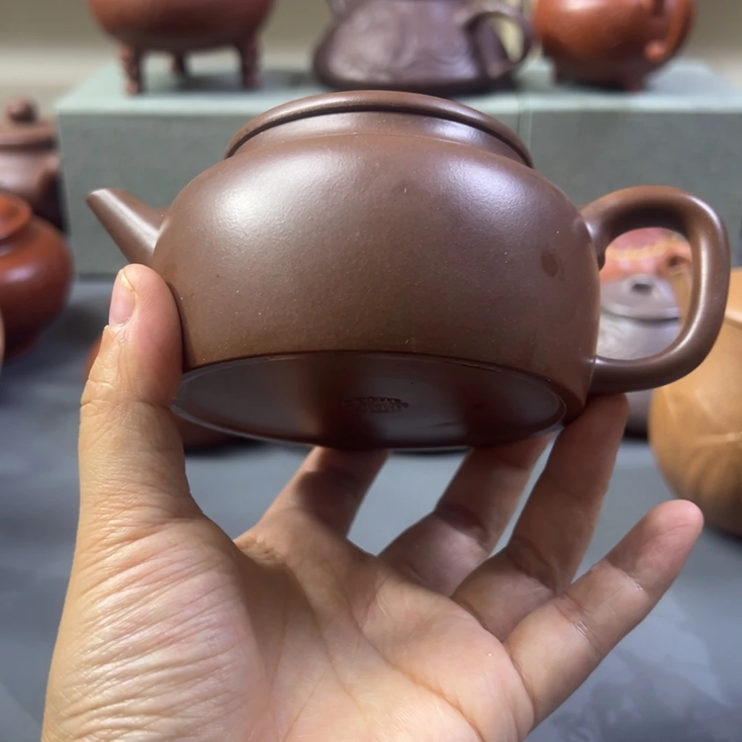 紫砂茶壶微瑕德中220cc文革泥