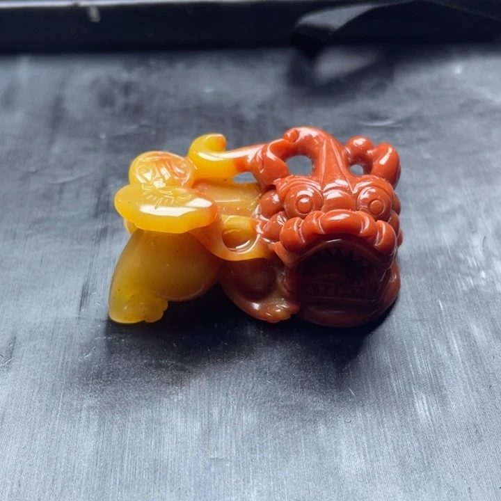 永***胜石英质玉（黄龙玉）未镶嵌吊坠(不含链)