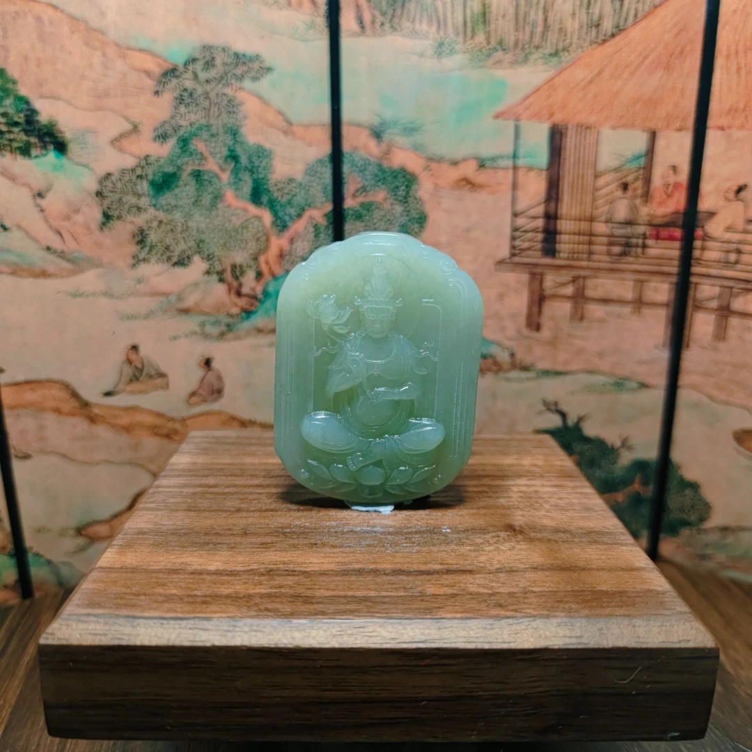 R和田玉观音吊坠0330