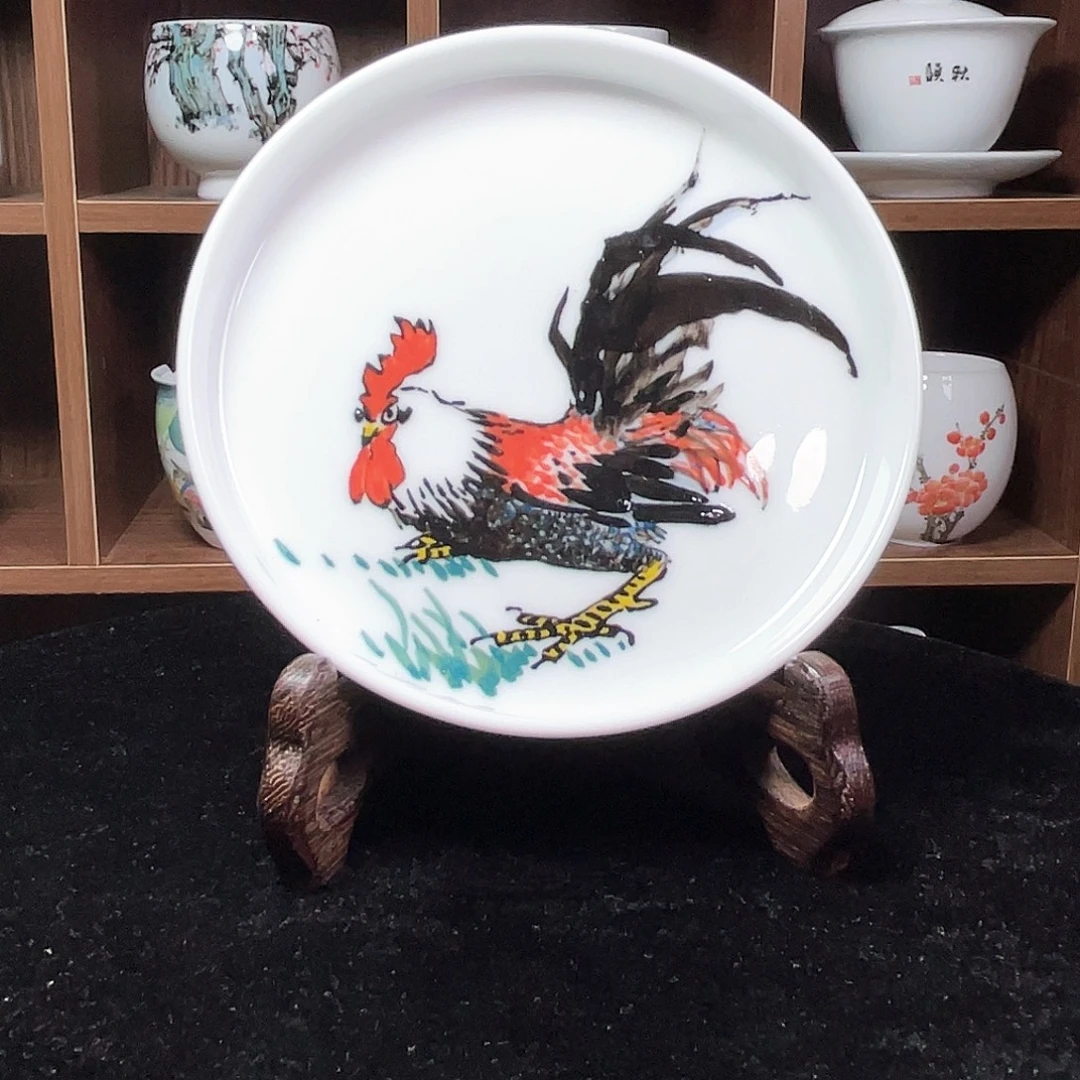 知***止醴陵釉下五彩瓷杯子