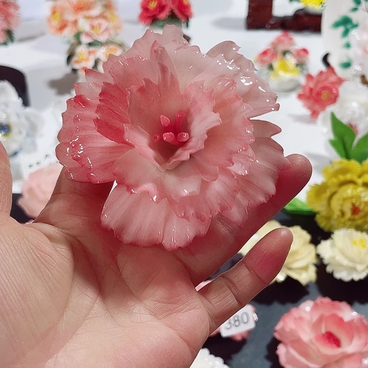 瓷片纯陶瓷手工捏花