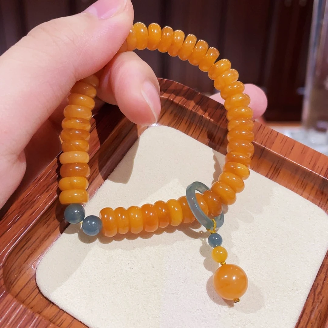蜜蜡手链未镶嵌手串