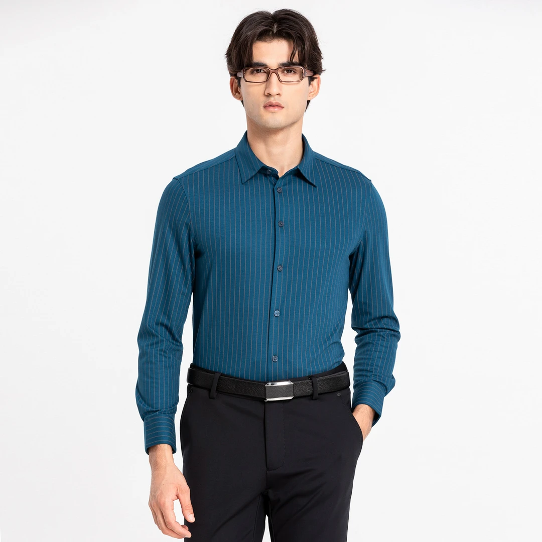 春夏经典款商务抗皱免烫男士长衬321235203