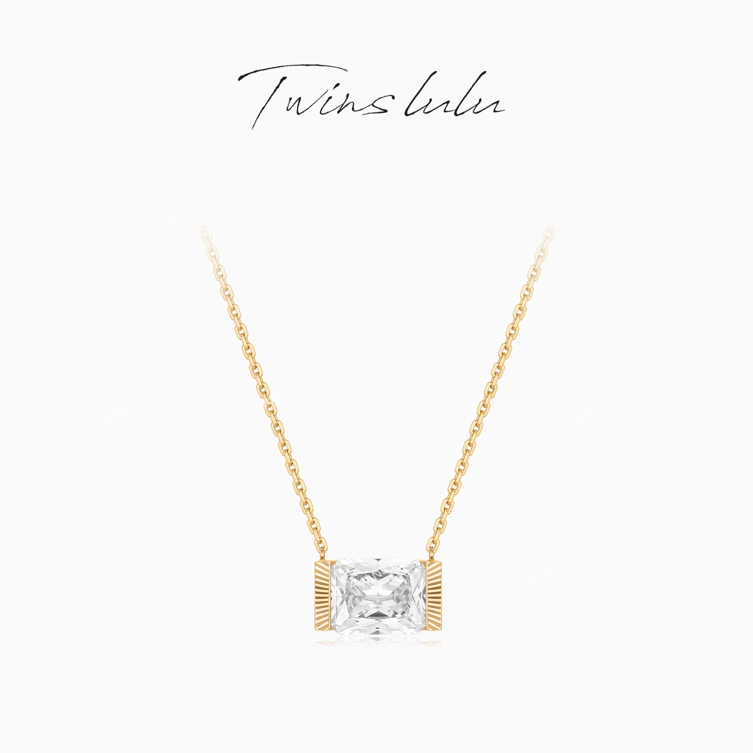 TWINS LULU【糖果】新年款 镀K金 时尚简约高级几何项链TSJ10590