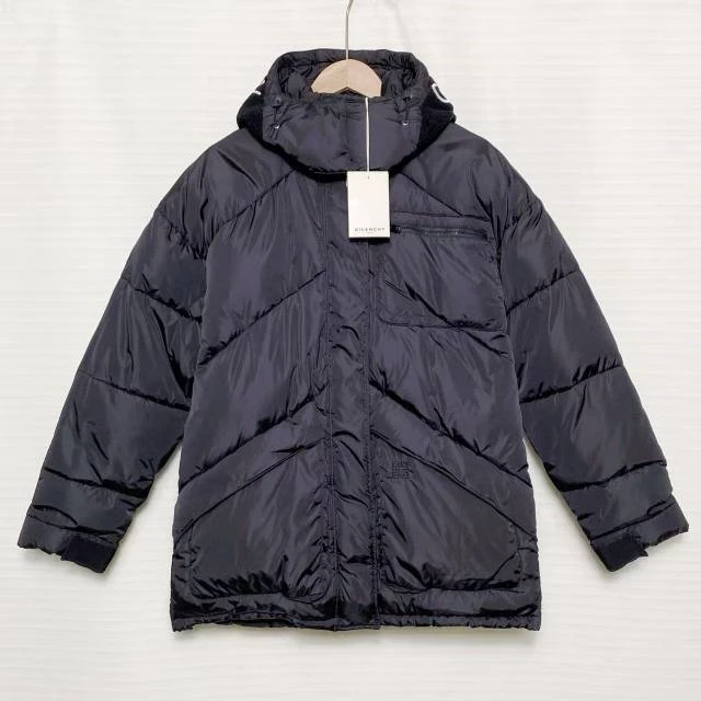 未使用 Givenchy/纪梵希 黑色 logo 棉服/34码/XG-Y26533