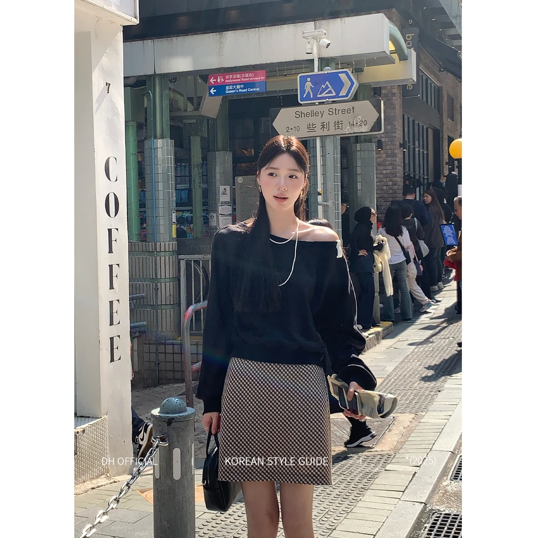 清 DH OFFICIAL 大花【玛格丽少女】早春欧若风显瘦设计感半身裙