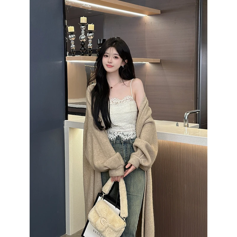 浩哥严选●背心X3BX7707夏季纯欲镂空蕾丝吊带莫奈花园风