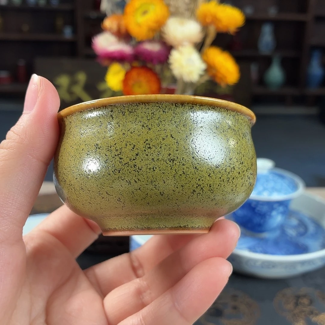 双板桥柴窑瓷器杯子
