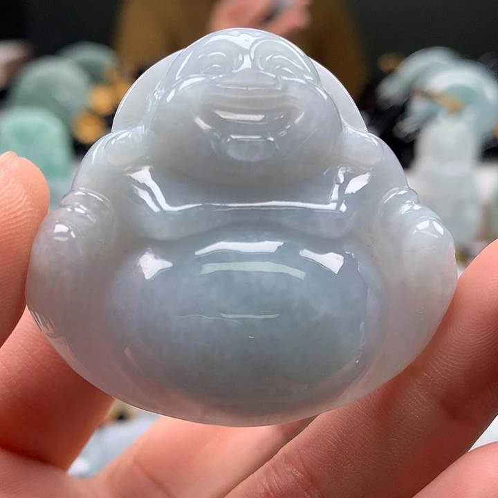 翡翠未镶嵌颈饰大佛福利卡厚11+