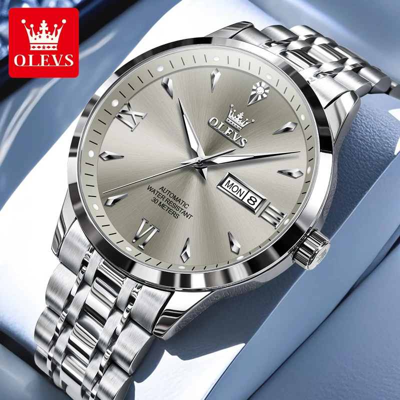 【专柜直发】名表劳力土系列男款全自动机械表简约时尚夜光防水腕表商品图