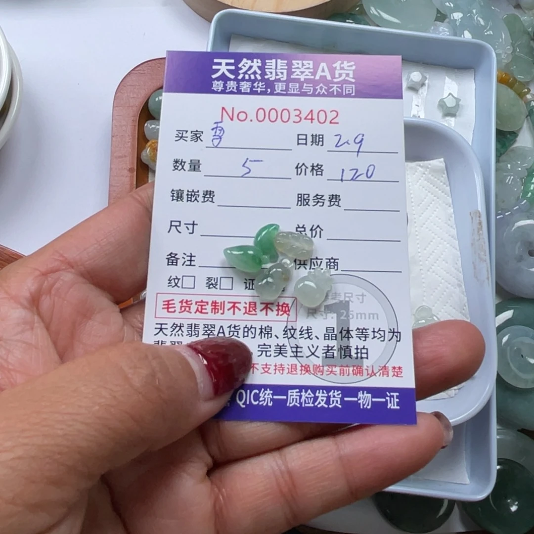 翡翠颈饰未镶嵌雪*宝