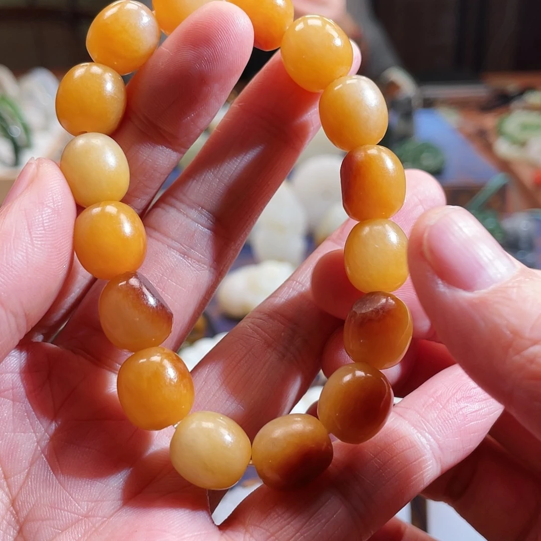 和田玉未镶嵌手链