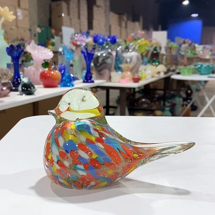 琉璃琉璃花瓶高9口12